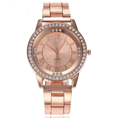 Reloj de Oro Rosado Vansvar Lujo para Mujer con Cristales Rhinestone - Image 10