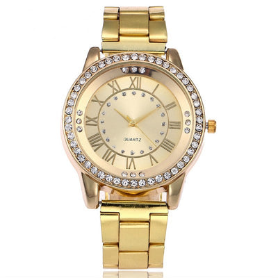 Reloj de Oro Rosado Vansvar Lujo para Mujer con Cristales Rhinestone - Image 13