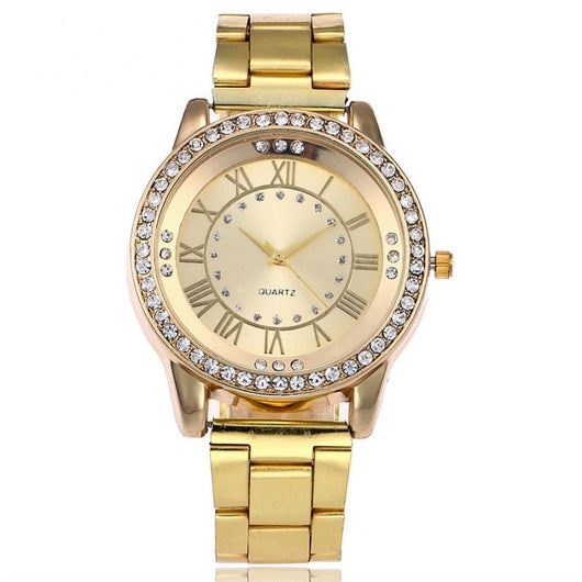 Reloj de Oro Rosado Vansvar Lujo para Mujer con Cristales Rhinestone - Image 13