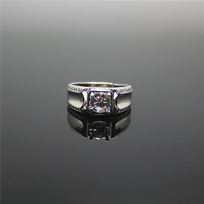 Anillos para Pareja con Diamante en Plata 925 Bañada en Oro - Image 13
