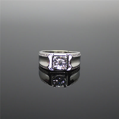 Anillos para Pareja con Diamante en Plata 925 Bañada en Oro - Image 14