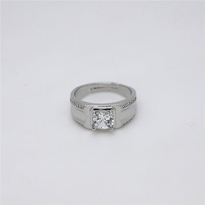 Anillos para Pareja con Diamante en Plata 925 Bañada en Oro - Image 15