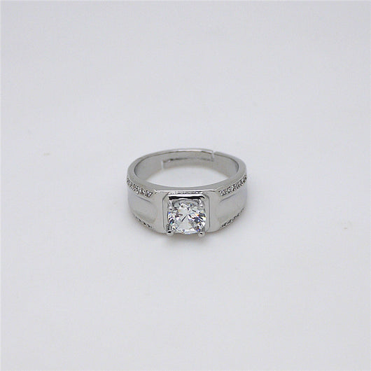 Anillos para Pareja con Diamante en Plata 925 Bañada en Oro - Image 15