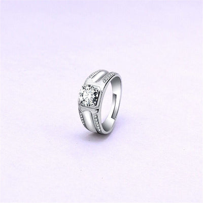 Anillos para Pareja con Diamante en Plata 925 Bañada en Oro - Image 21