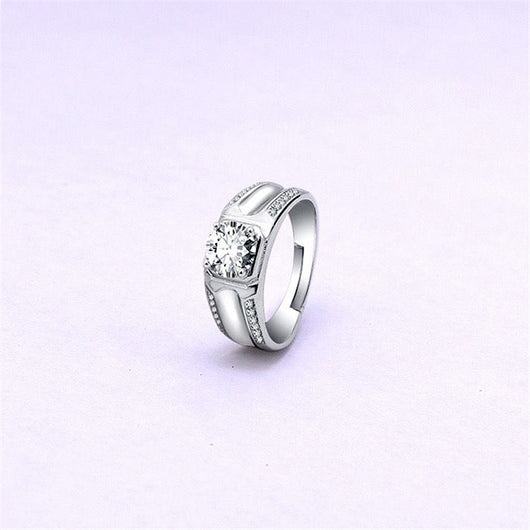 Anillos para Pareja con Diamante en Plata 925 Bañada en Oro - Image 21