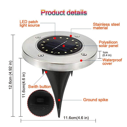 Luces Solares de Jardín Impermeables con 8 LEDs - Image 20