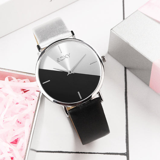 Reloj de moda para mujer en oro rosa con correa de cuero - Image 10