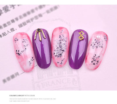 Joyería de Uñas con Lámina Metálica - Fragmentos Decorativos - Image 9