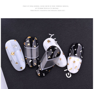 Joyería de Uñas con Lámina Metálica - Fragmentos Decorativos - Image 10