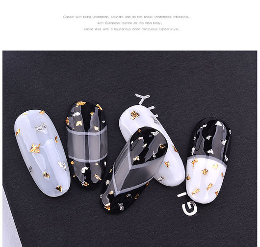 Joyería de Uñas con Lámina Metálica - Fragmentos Decorativos - Image 10