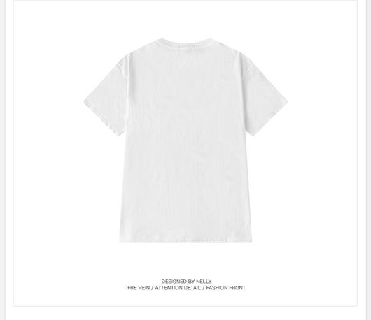 Playera Estampada Cuello Redondo Manga Corta para Estudiantes - Image 8