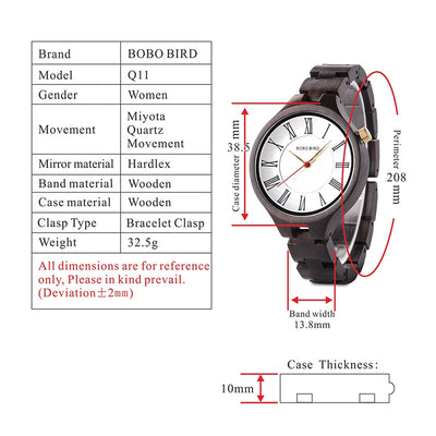 Reloj de Cuarzo con Cuerpo de Madera Natural - Image 8