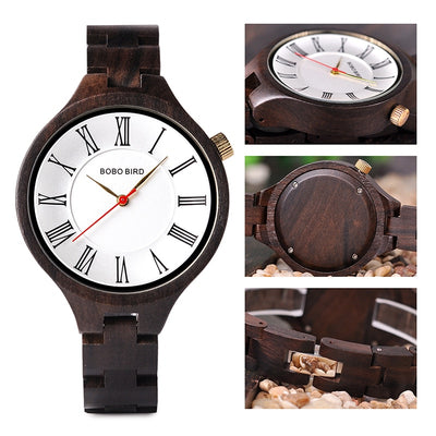 Reloj de Cuarzo con Cuerpo de Madera Natural - Image 10