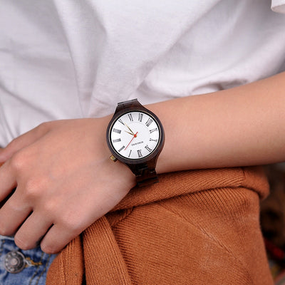 Reloj de Cuarzo con Cuerpo de Madera Natural - Image 11