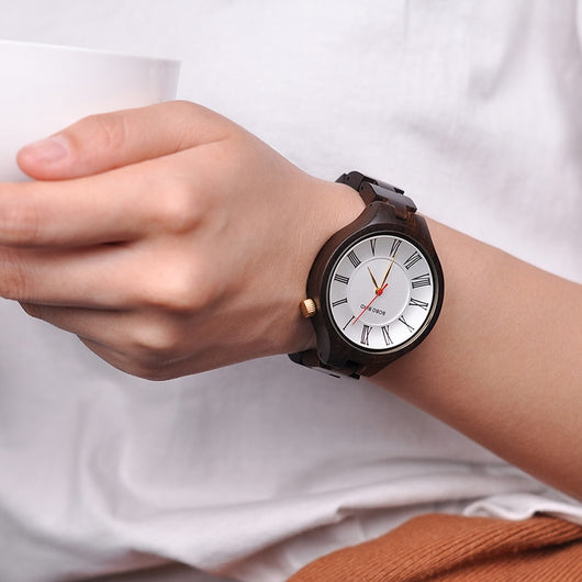 Reloj de Cuarzo con Cuerpo de Madera Natural - Image 12
