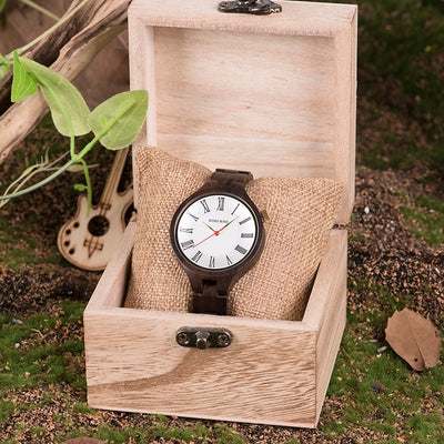 Reloj de Cuarzo con Cuerpo de Madera Natural - Image 16