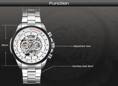 Reloj Automático para Hombre con Calendario y Pulsera de Acero - Image 7