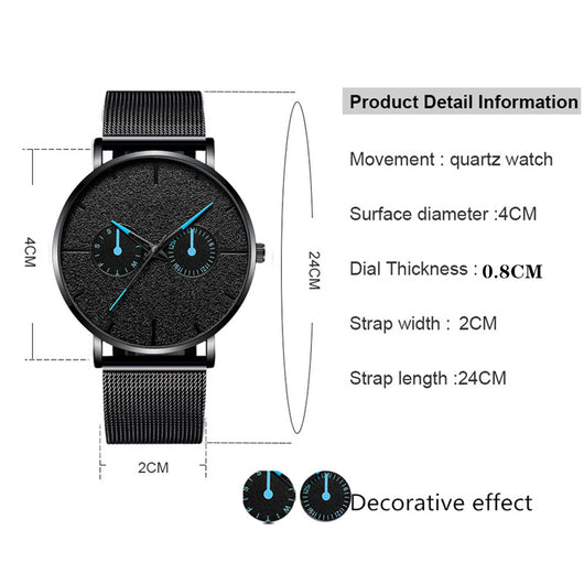 Reloj de Hombre con Malla Metálica - Image 10