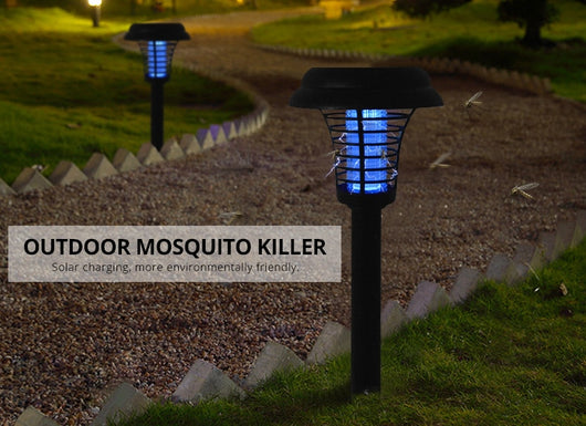 Lámpara Solar Anti-Mosquitos con Trampa UV - Eliminador de Insectos para Jardín - Image 13
