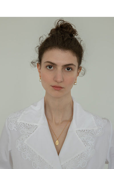 Collar Retro Ángel con Sello de Pintura Clásica Europea - Image 15
