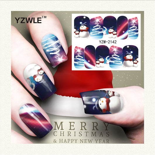 Stickers de Uñas Navideños: Reno, Copo de Nieve y Muñeco de Nieve - Image 39