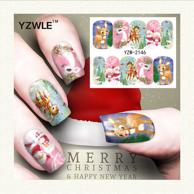 Stickers de Uñas Navideños: Reno, Copo de Nieve y Muñeco de Nieve - Image 43