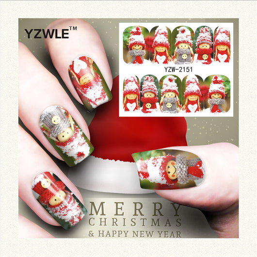 Stickers de Uñas Navideños: Reno, Copo de Nieve y Muñeco de Nieve - Image 48