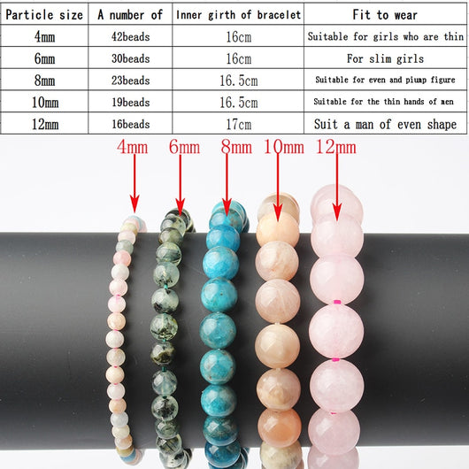 Pulsera de Apatita Azul Natural - Joyería Elástica Unisex - Image 8