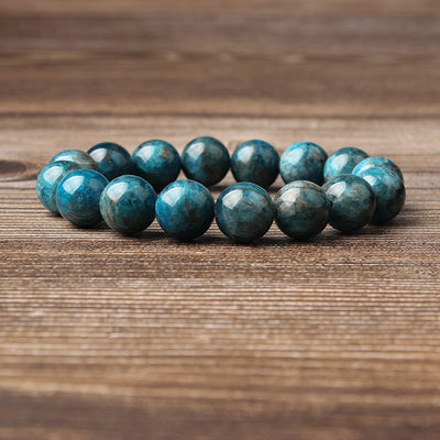 Pulsera de Apatita Azul Natural - Joyería Elástica Unisex - Image 13