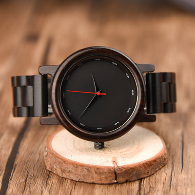 Reloj de Madera de Ébano para Hombre - Estilo Personalizado - Image 11
