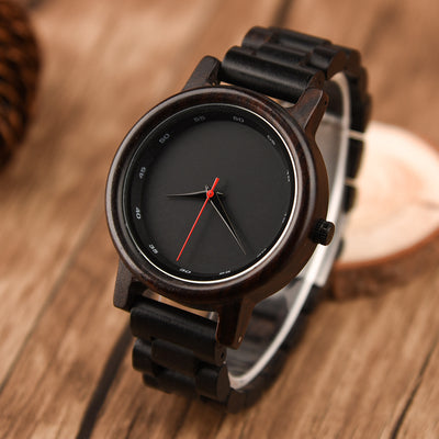 Reloj de Madera de Ébano para Hombre - Estilo Personalizado - Image 12