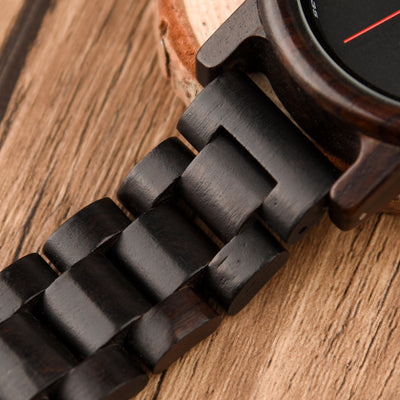 Reloj de Madera de Ébano para Hombre - Estilo Personalizado - Image 15