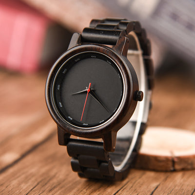 Reloj de Madera de Ébano para Hombre - Estilo Personalizado - Image 16