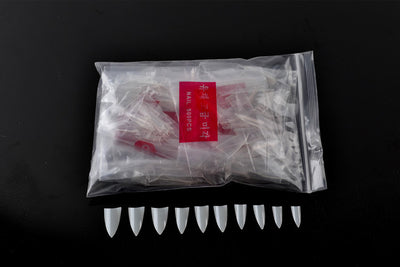 Set de 500 Uñas Postizas Transparentes Puntiagudas - Estándar Coreano - Image 7