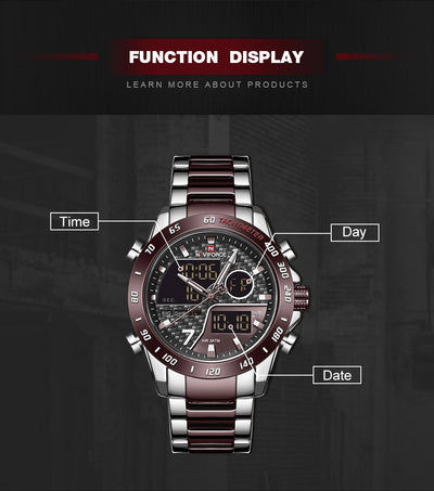 Reloj NAVIFORCE Dual Display - Cuarzo Deportivo - Image 13