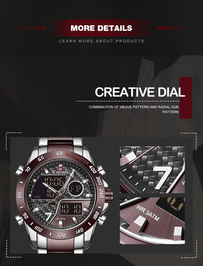 Reloj NAVIFORCE Dual Display - Cuarzo Deportivo - Image 19