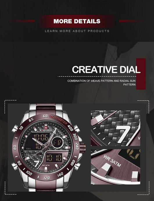 Reloj NAVIFORCE Dual Display - Cuarzo Deportivo - Image 19