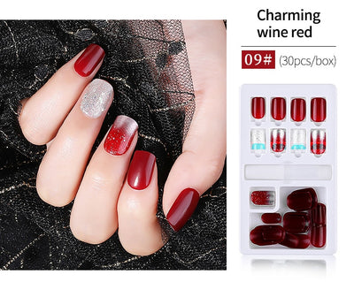 Set de 30 Uñas Postizas Desprendibles - Cobertura Completa para Decoración - Image 18