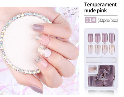 Set de 30 Uñas Postizas Desprendibles - Cobertura Completa para Decoración - Image 20