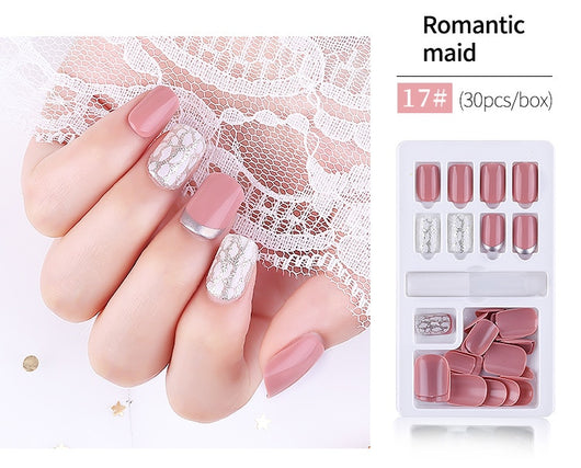 Set de 30 Uñas Postizas Desprendibles - Cobertura Completa para Decoración - Image 26
