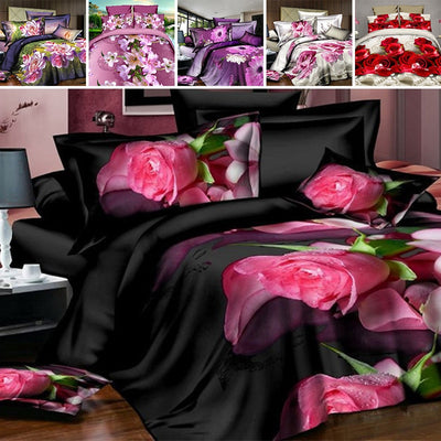 Juego de Cama Acolchado 3D de 4 Piezas - Image 2