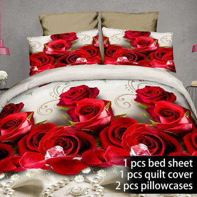 Juego de Cama Acolchado 3D de 4 Piezas - Image 11