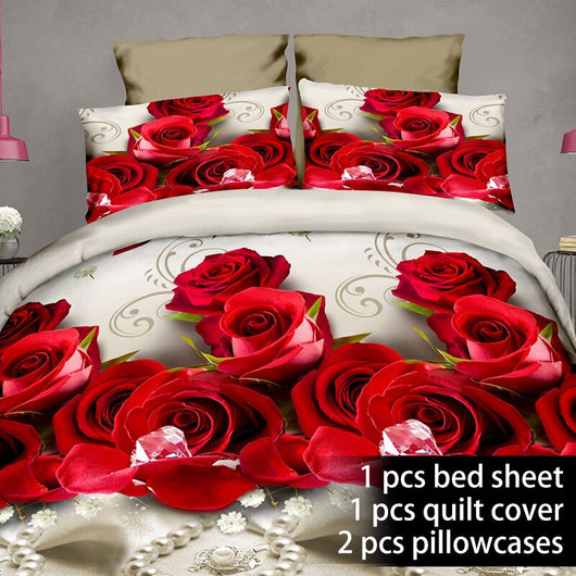 Juego de Cama Acolchado 3D de 4 Piezas - Image 11