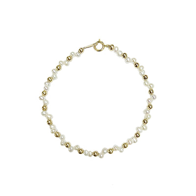 Pulsera Dorada con Bolsita Tejida de Perlas Naturales y Diseño Estelar - Image 10