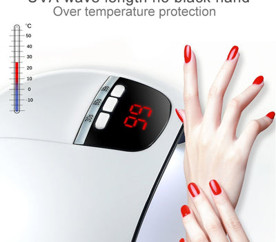 Lámpara Secadora de Uñas Inteligente 54W con Sensor Automático - Image 11
