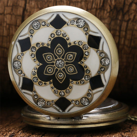 Reloj de Bolsillo Flor de Diamante - Image 15