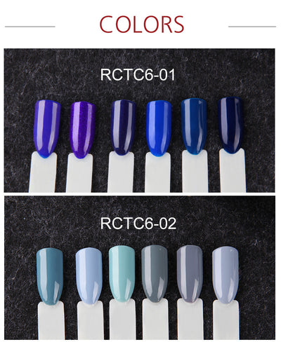 Set de 6 Esmaltes de Gel en Colores Sólidos - Caja Regalo Manicura Profesional - Image 17