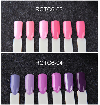 Set de 6 Esmaltes de Gel en Colores Sólidos - Caja Regalo Manicura Profesional - Image 18