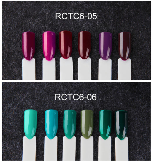 Set de 6 Esmaltes de Gel en Colores Sólidos - Caja Regalo Manicura Profesional - Image 19