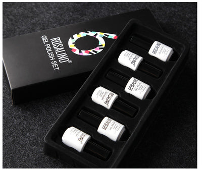 Set de 6 Esmaltes de Gel en Colores Sólidos - Caja Regalo Manicura Profesional - Image 25